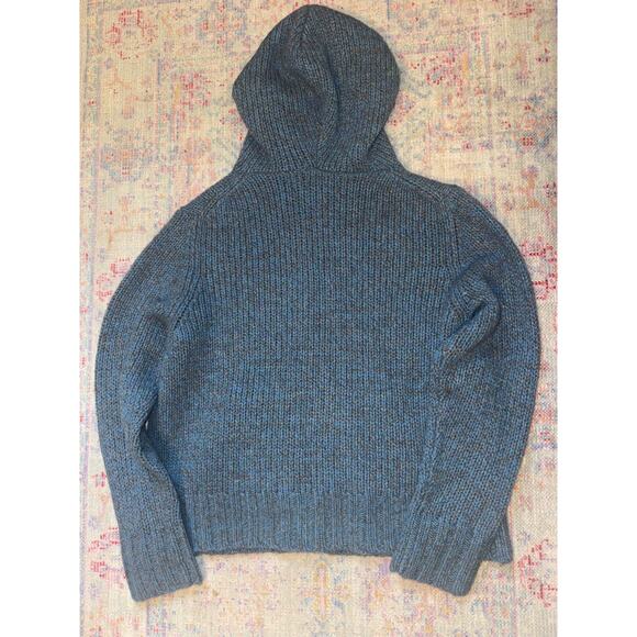 Eileen Fisher Wool Cashmere Blend Hooded Button Front Cardigan Medium - Picture 7 of 8